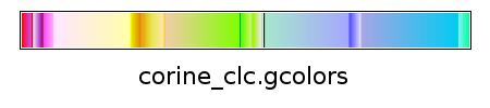 Thumbnail for File:Colortable corine clc.gcolors.png