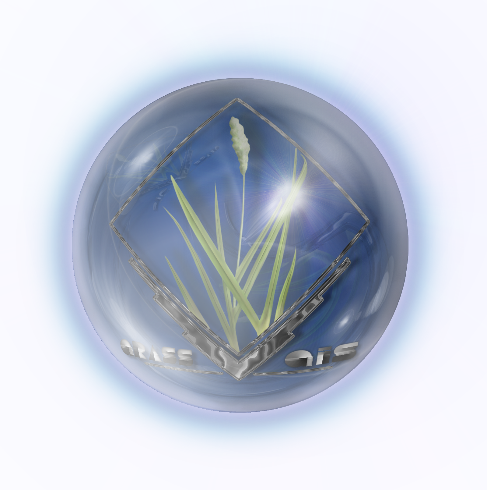 Thumbnail for File:Esfera grass blue glow shadowless.png