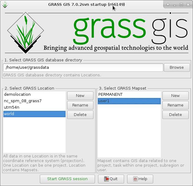 Thumbnail for File:GRASS GIS 70 startup.png
