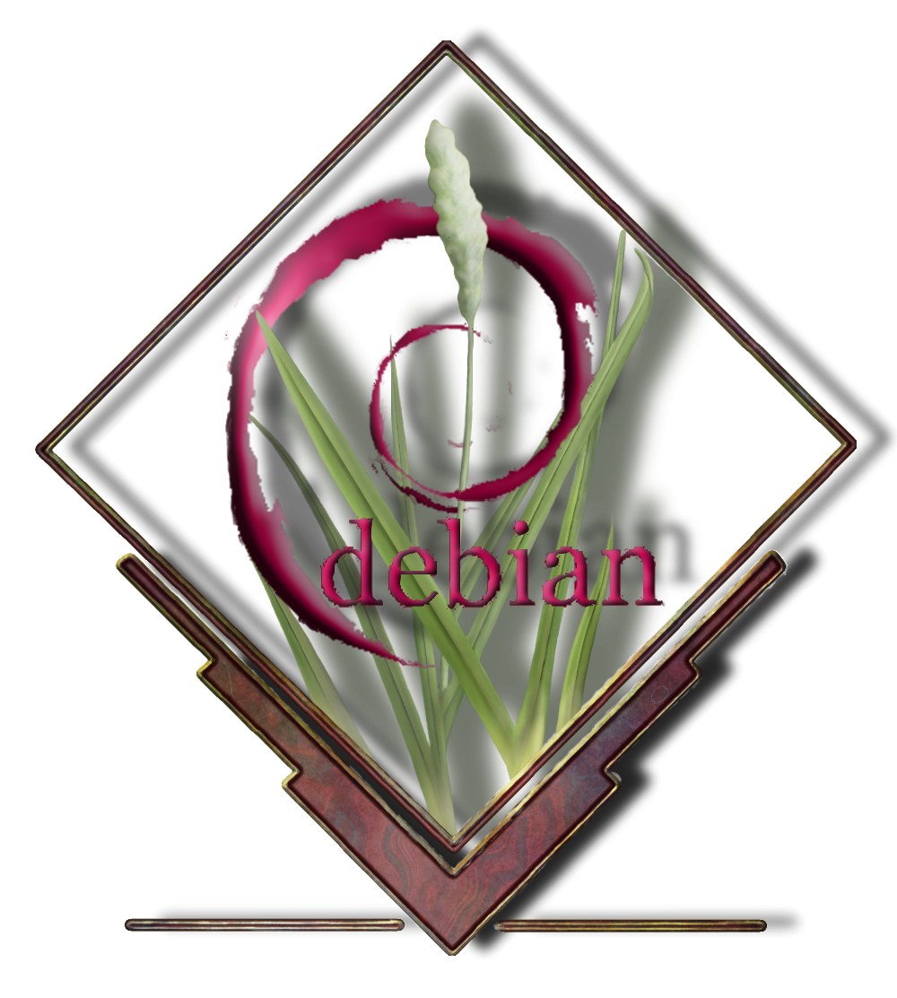 Thumbnail for File:Grass logo combined debian.png