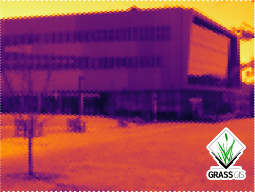 Thumbnail for File:Hunt Library with GRASS GIS logo.png