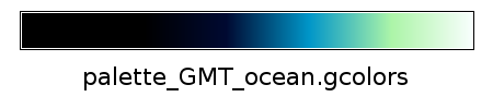 Colortable palette GMT ocean.gcolors.png