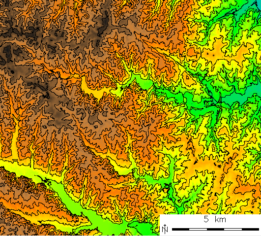 File:Contour lines from DEM.png