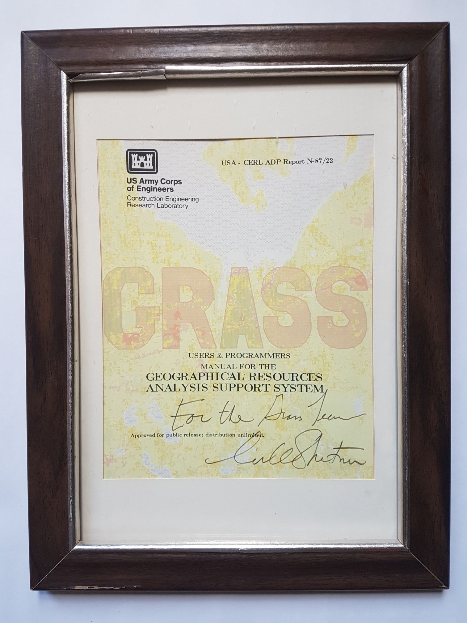 Grass manual signed framed.jpg