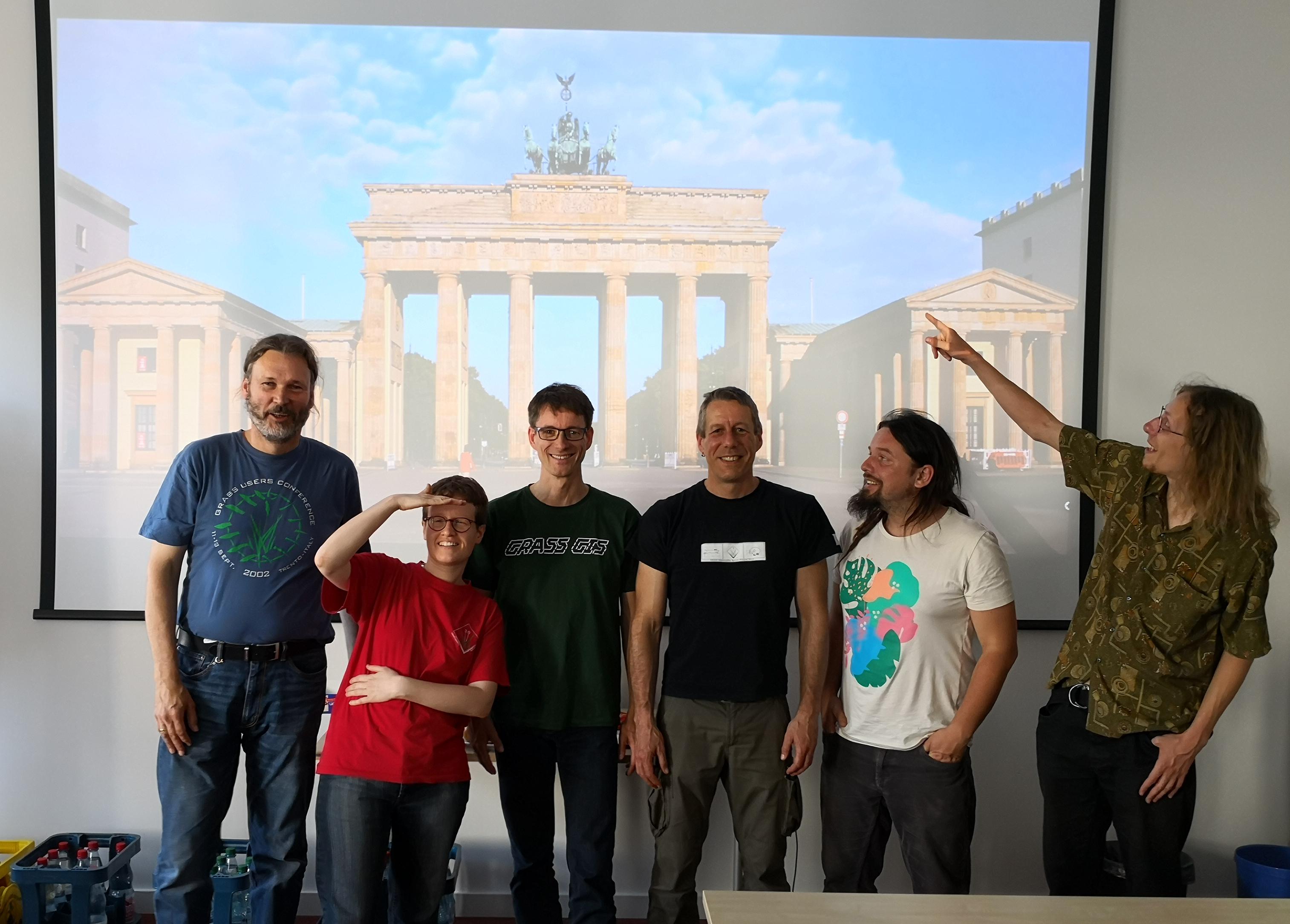 GRASS GIS community sprinters at DIW Berlin, 2019