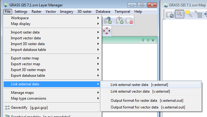 Link External Data Menu