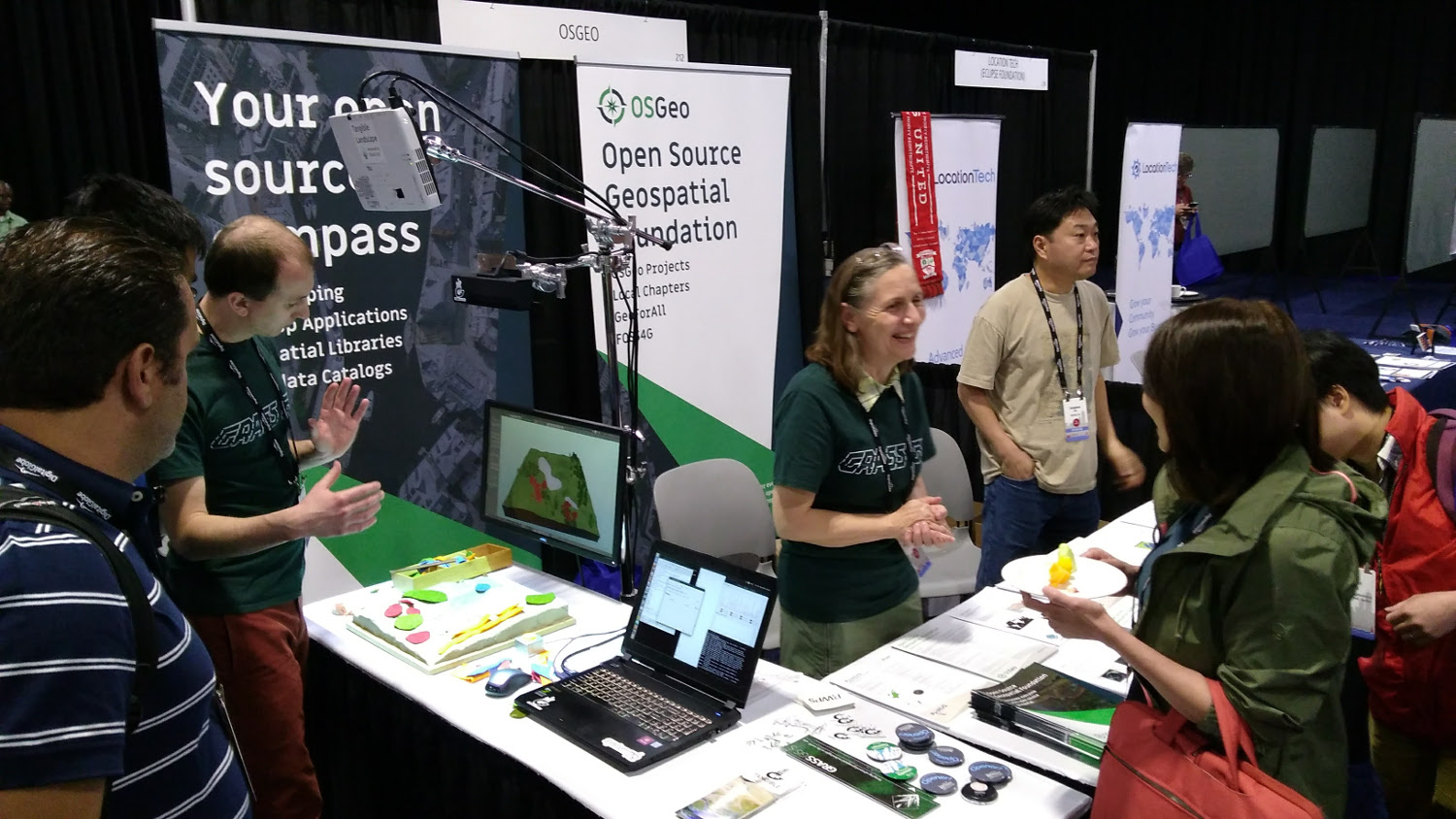 Thumbnail for File:OSGeo booth Boston 2017.jpg