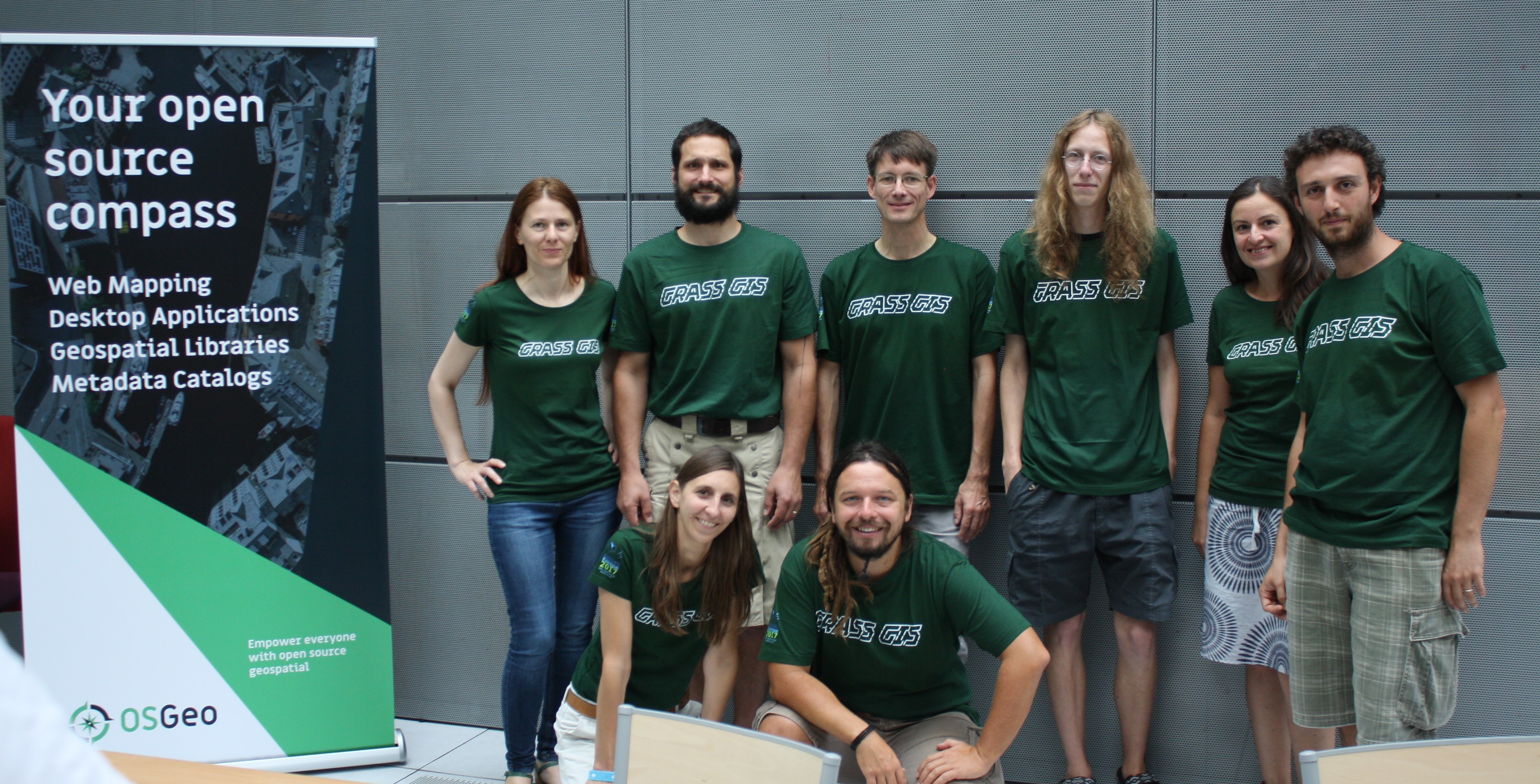 GRASS GIS 7 sprint team at FOSS4G 2017, France