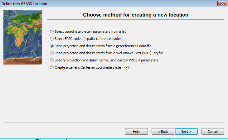 Defining location projection