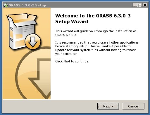 New winGRASS installer 1