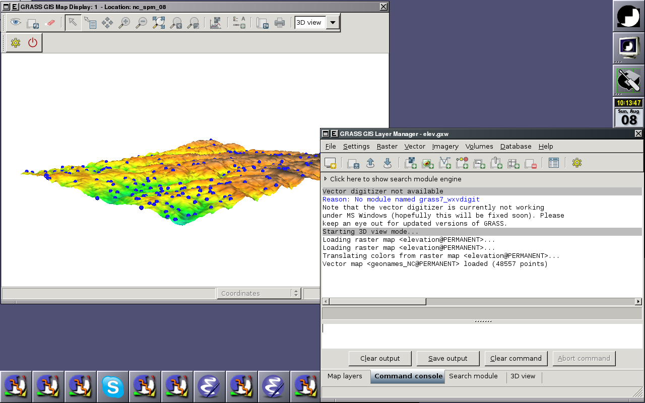 Redirect messages to wxGUI (2010-08-08)